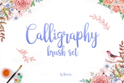 BasicX Free Calligraphy brush set for procreate