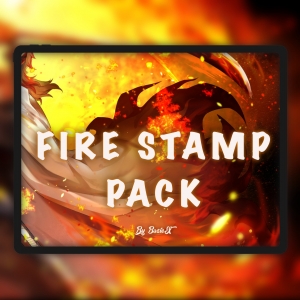Free Fire Stamp Pack for Procreate by BasicX
