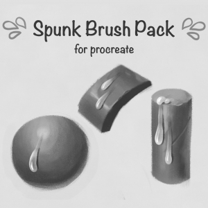 Free Spunk Brush Pack for Procreate by Cherry Knave