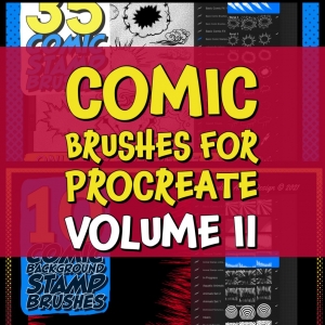 Basic Comic Brush Kit for Procreate Vol 2