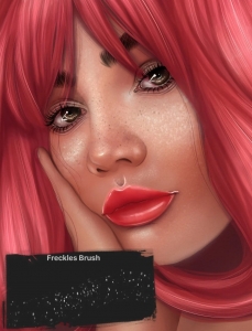 Free Freckles Brush for Procreate - by Marieablearts