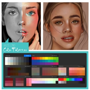 Free Portrait Color Palettes for Procreate by Haze Long