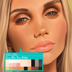 Free Easiest Skin Tone Palette for Procreate by Haze Long