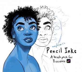 Free Pencil Inks for Procreate by Megkpart
