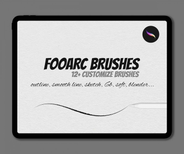 Fooarc Basic Brushes for Procreate