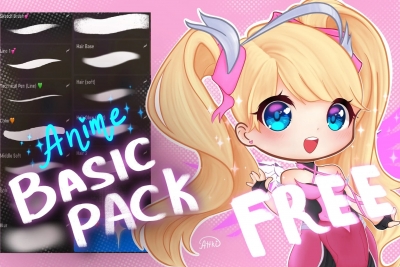 Free Anime Brushset Download for Procreate by Attki