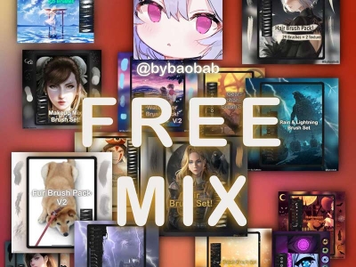 FREE Mix bybaobab brushes for Procreate