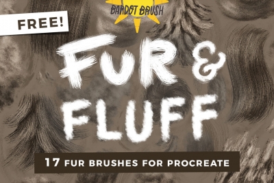 Free Fur & Fluff Brushes for Procreate Download by Bardot