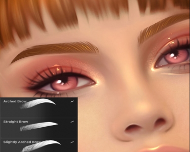 Eyebrow Stamps for Procreate by Ian