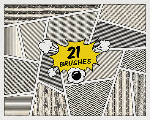 Free Comics Halftone Brushes Download for Procreate by Pixelbuddha | Cartoons & Comics